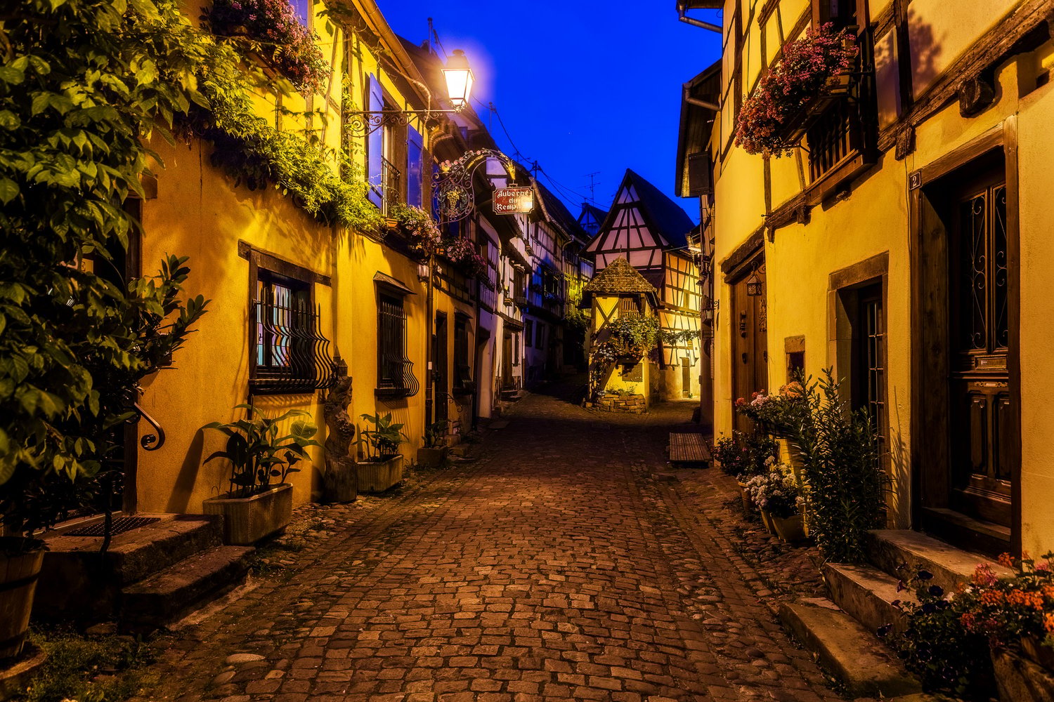 Eguismheim alsace town street disney cute france
