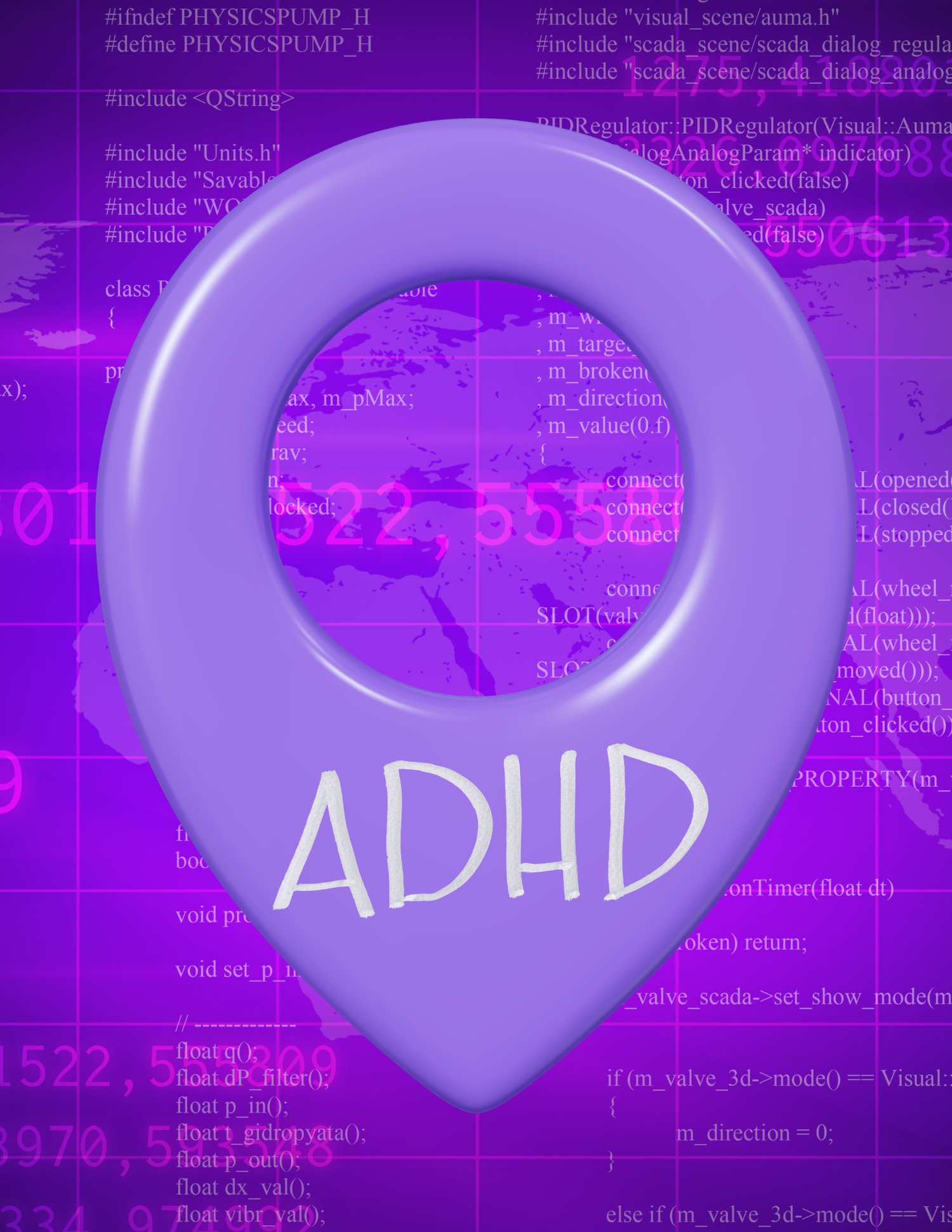 Map to help ADHD in Women