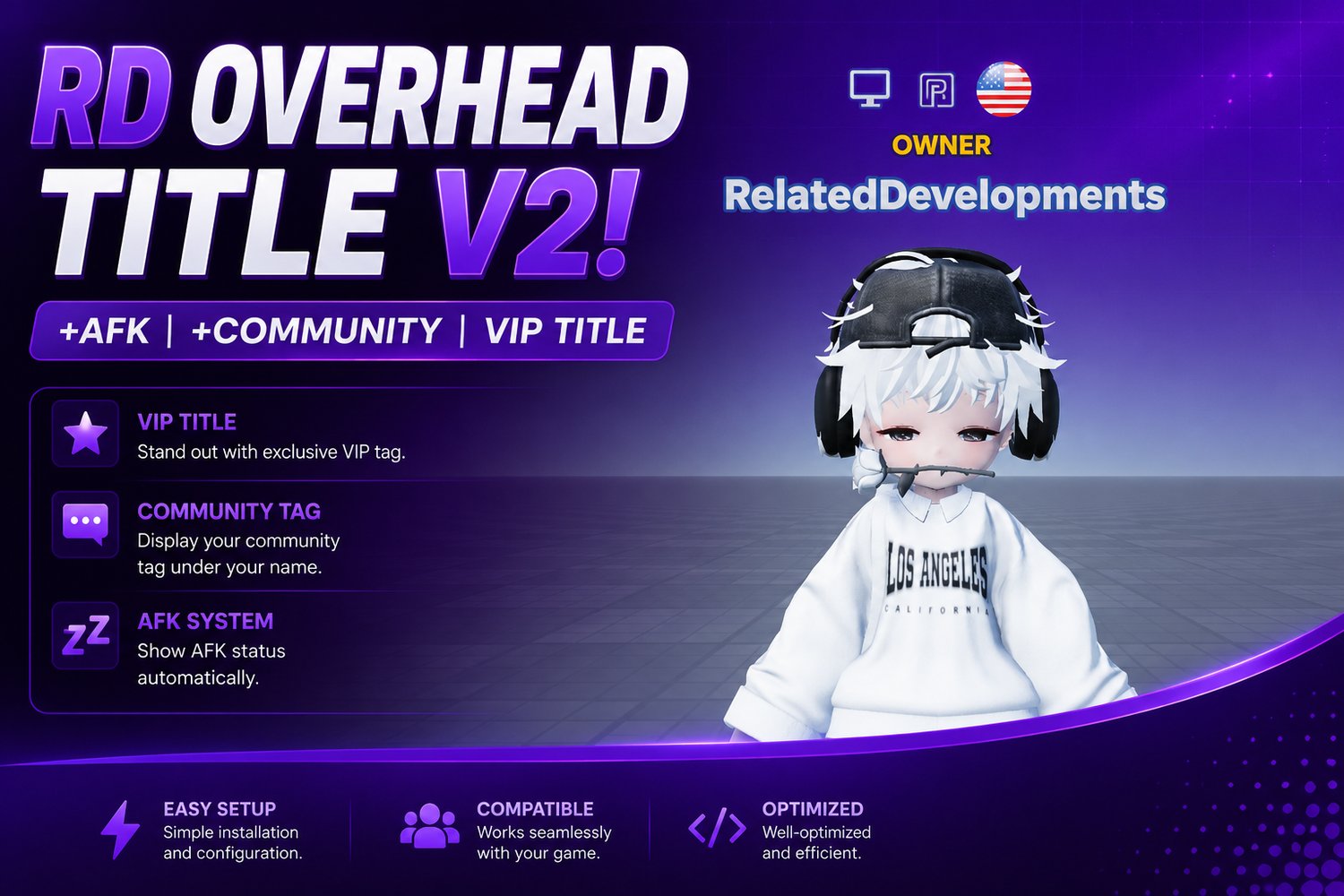 Roblox overhead title system