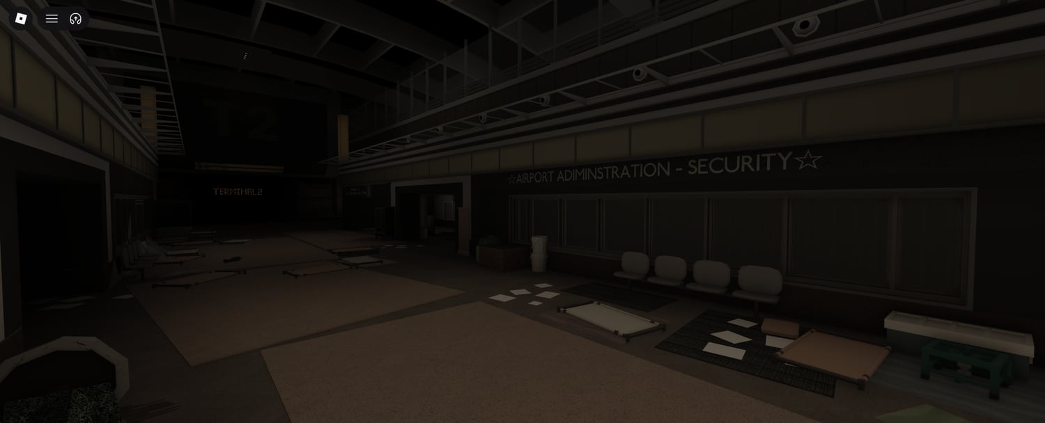 Post-apocalyptic airport