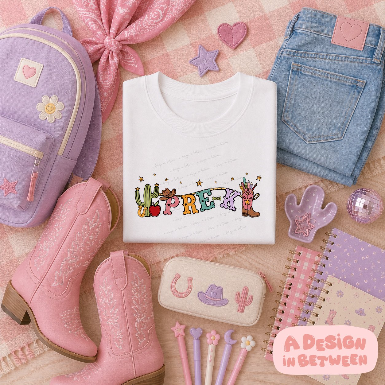 Back to school western digital download file a design in between graphic design studio near me