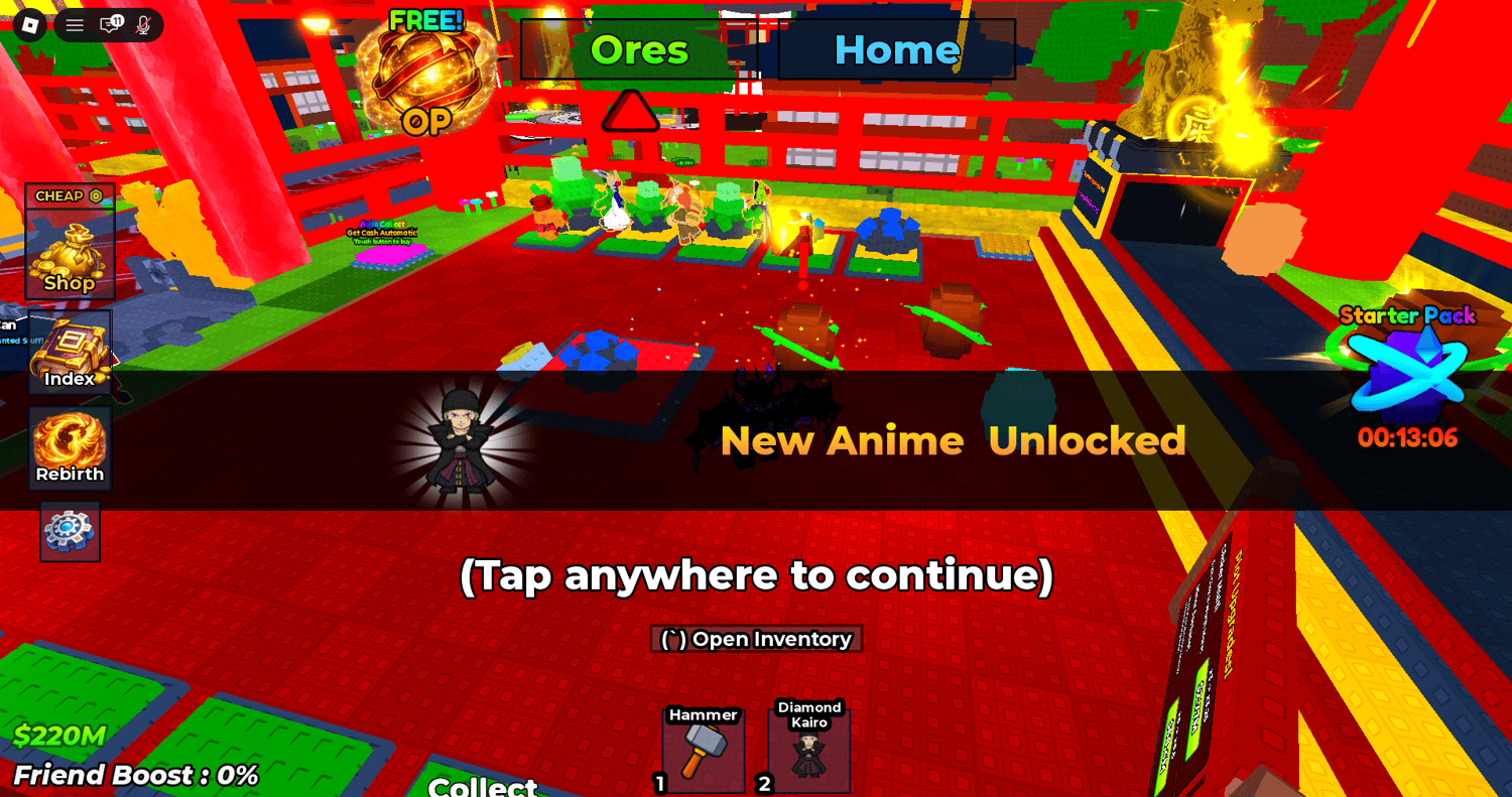 Anime collectible miners