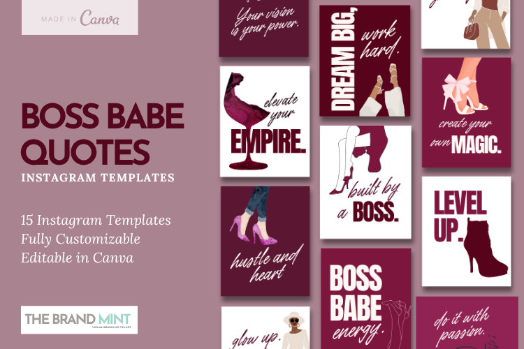 Boss Babe Quotes Instagram Templates