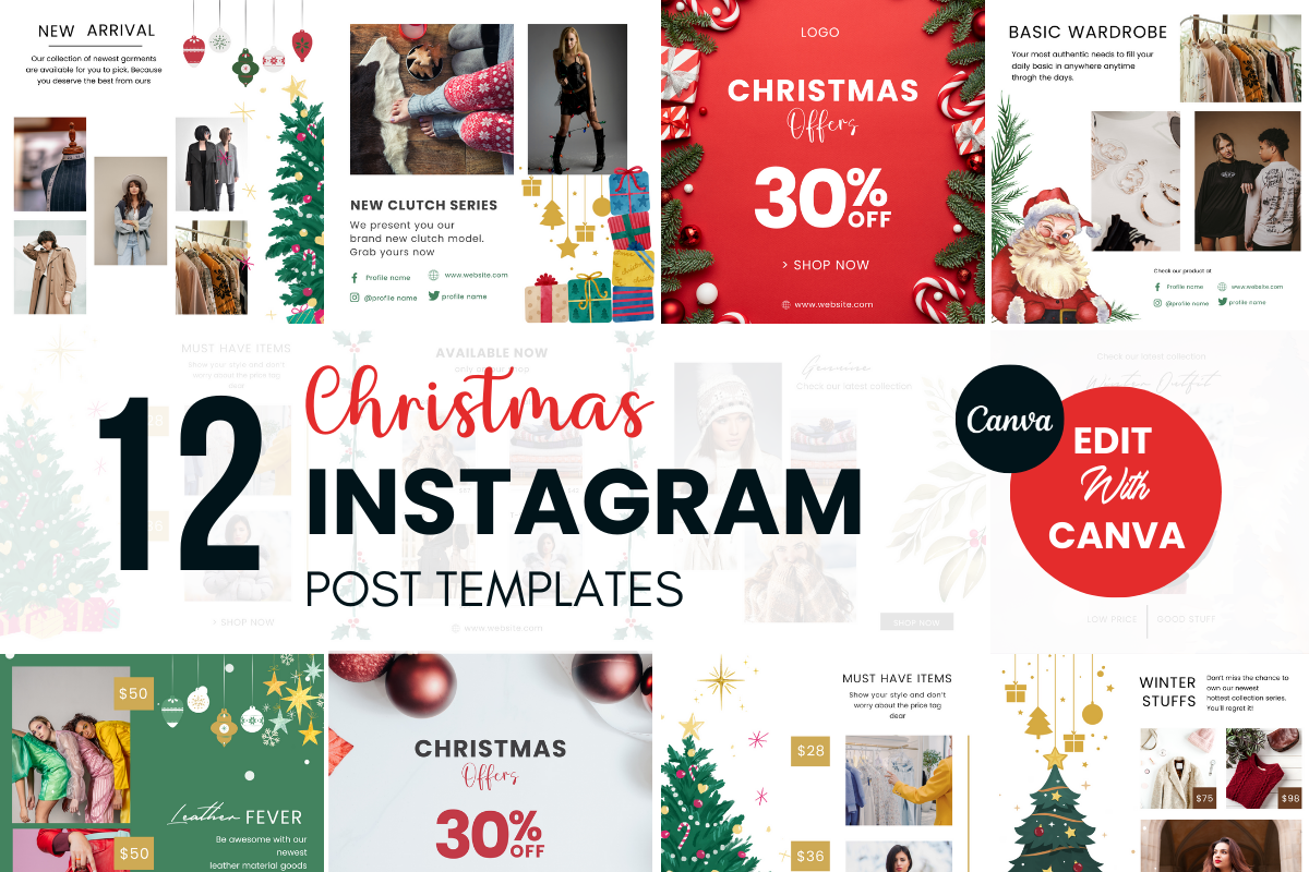 Attractive Christmas Instagram Templates