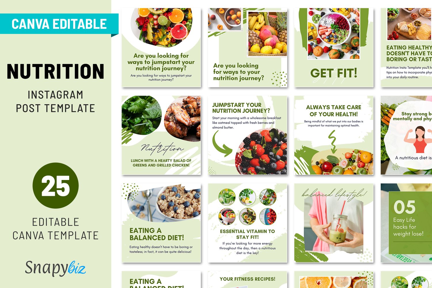 Nutrition Instagram Templates
