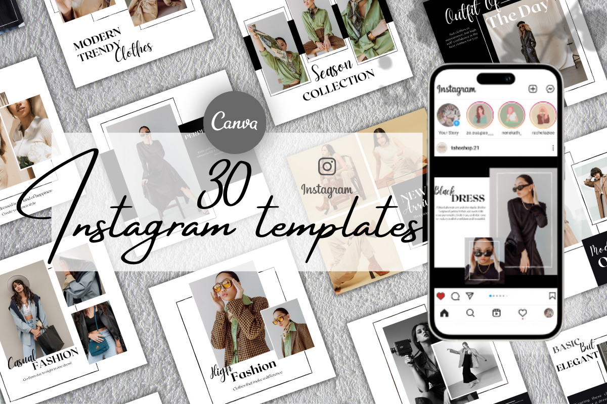30 Instagram Templates - Fashion & Style