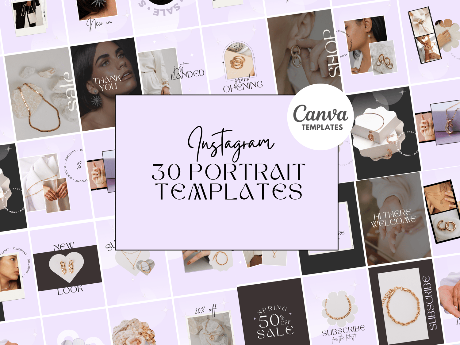 Cute Purple Instagram Templates