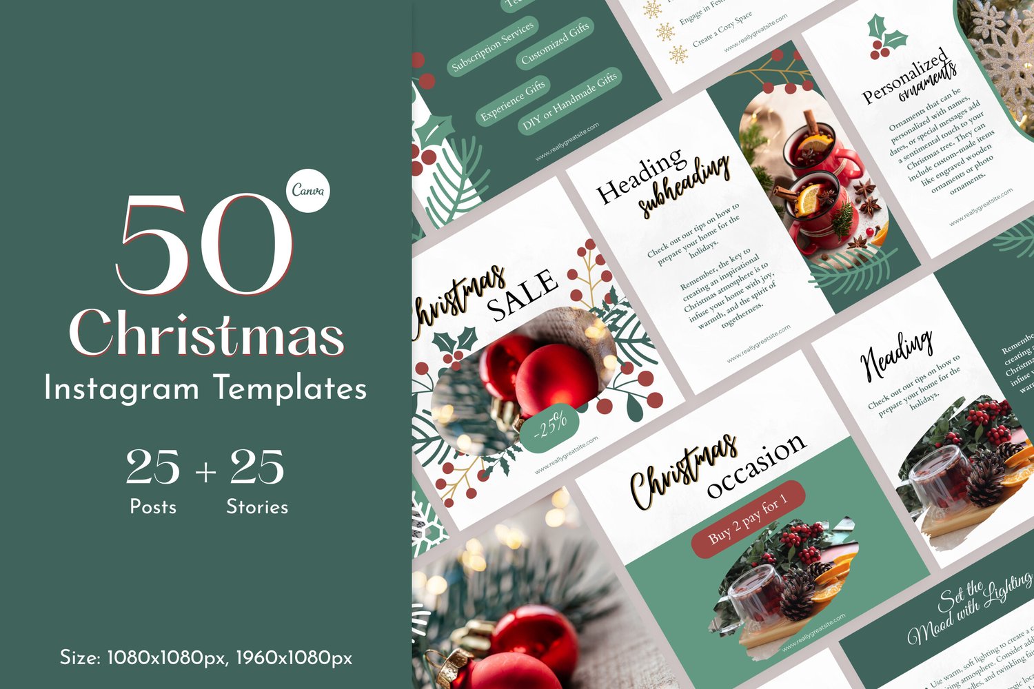 Colorful Christmas Instagram Templates