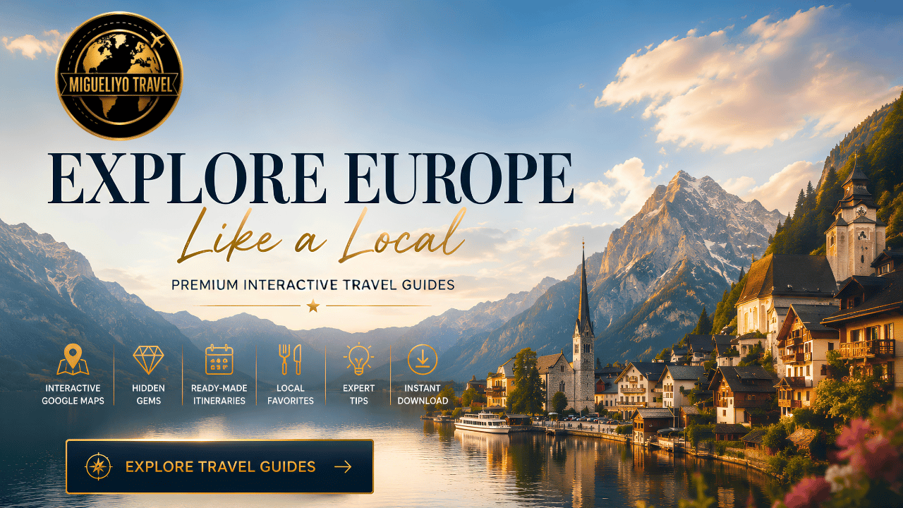Europe Travel Guides – Premium Interactive PDF Travel Guides with Google Maps, Hidden Gems and Local Tips by Migueliyo Travel