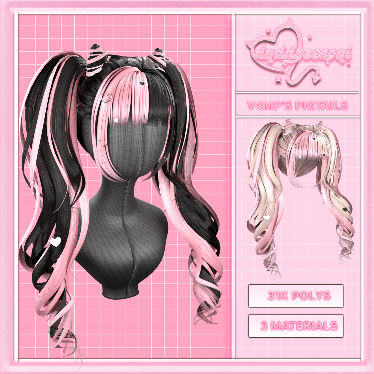 V4MP'S PIGTAILS HAIR