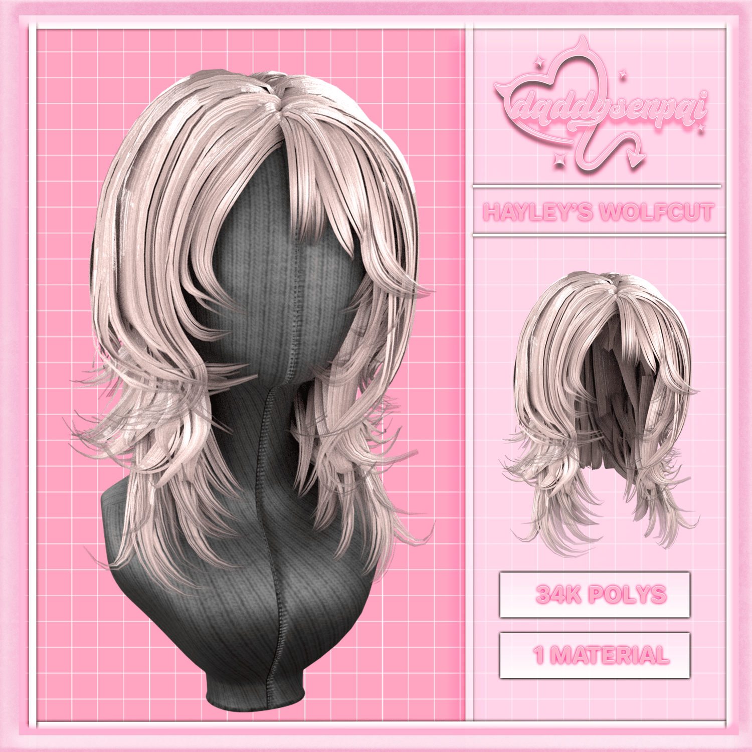 HAYLEY'S WOLFCUT HAIR