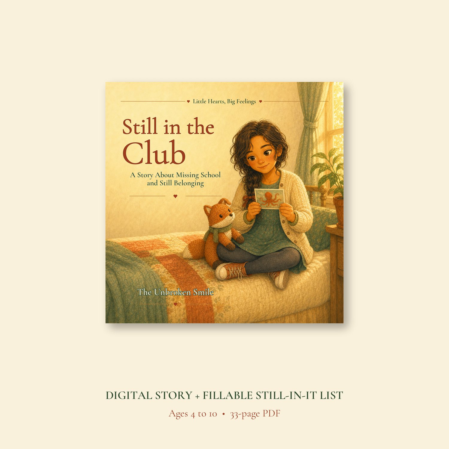 Digital cover of Still in the Club, a children's story about missing school and still belonging