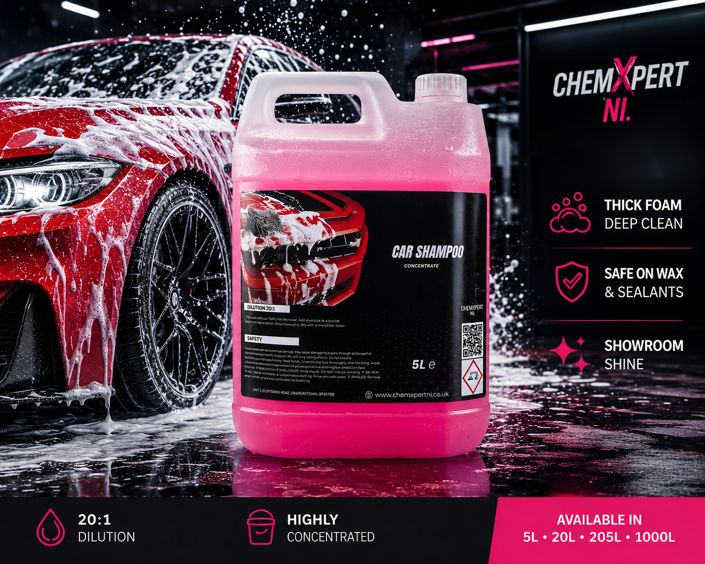 ChemXpert NI Premium Car Shampoo 5 litres