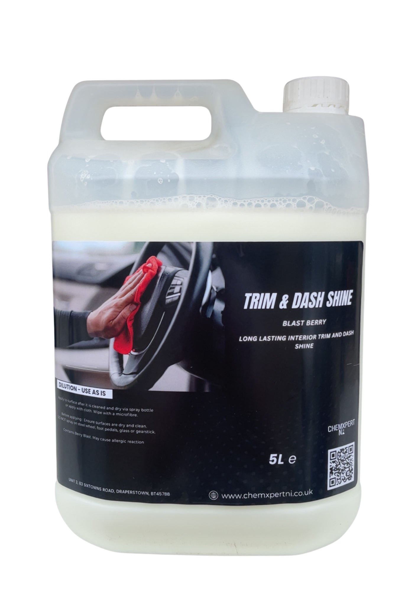 ChemXpert NI Interior Trim & Dash Shine – a deep shine, a fresh fragrance and professional results every time.