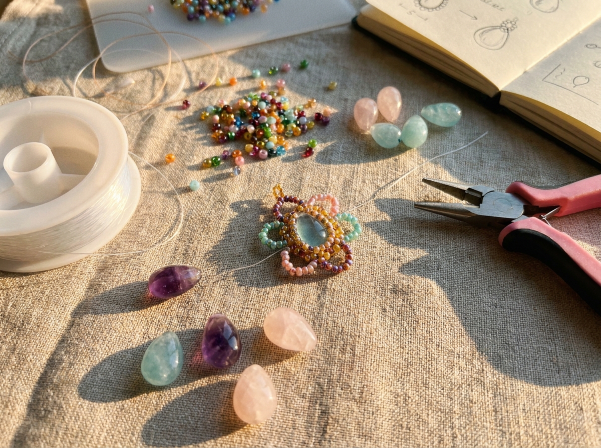Learn DIY bead jewelry making! Master basic tools, gemstone stringing, and professional designs.