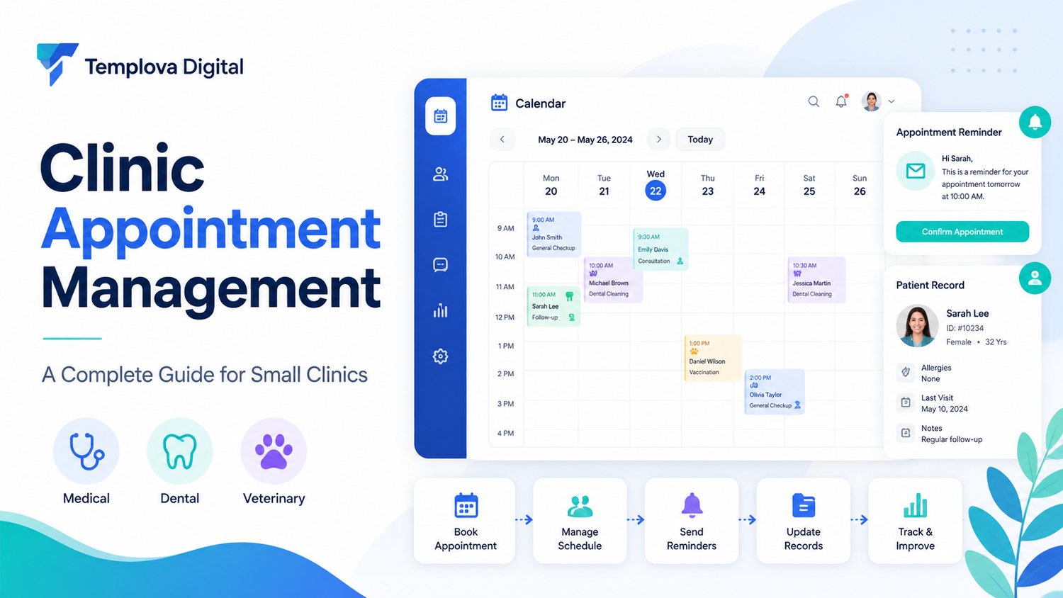 photo of a clinic appoinment management made by Templova Digital