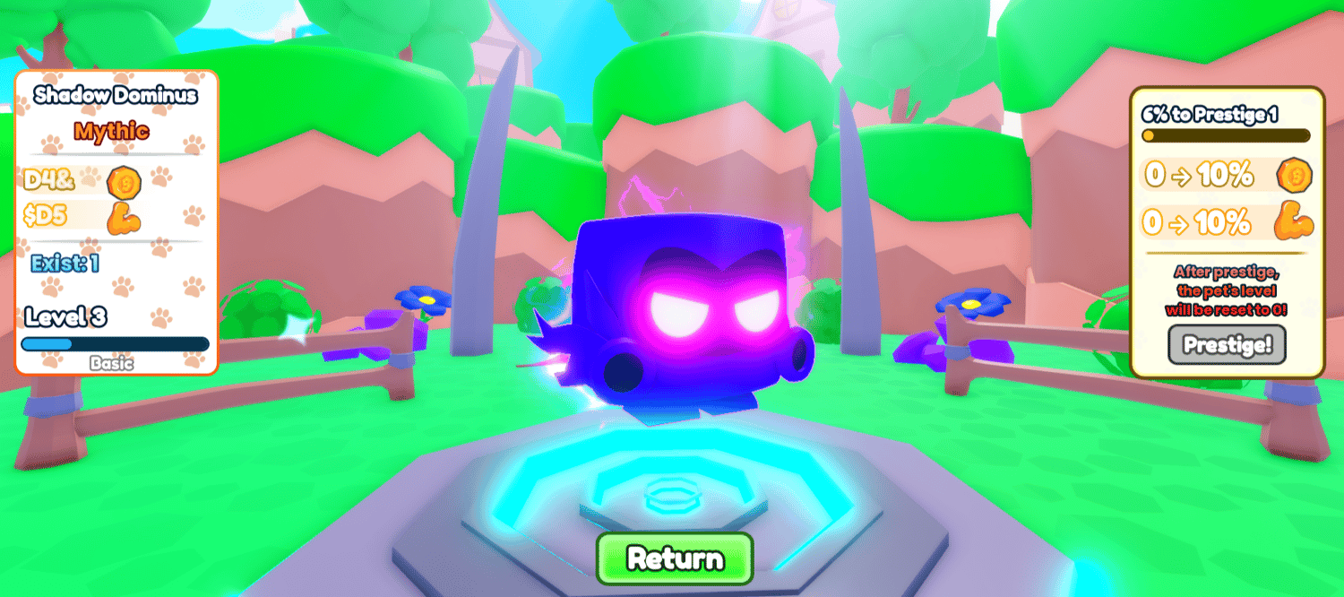 Roblox pet progression