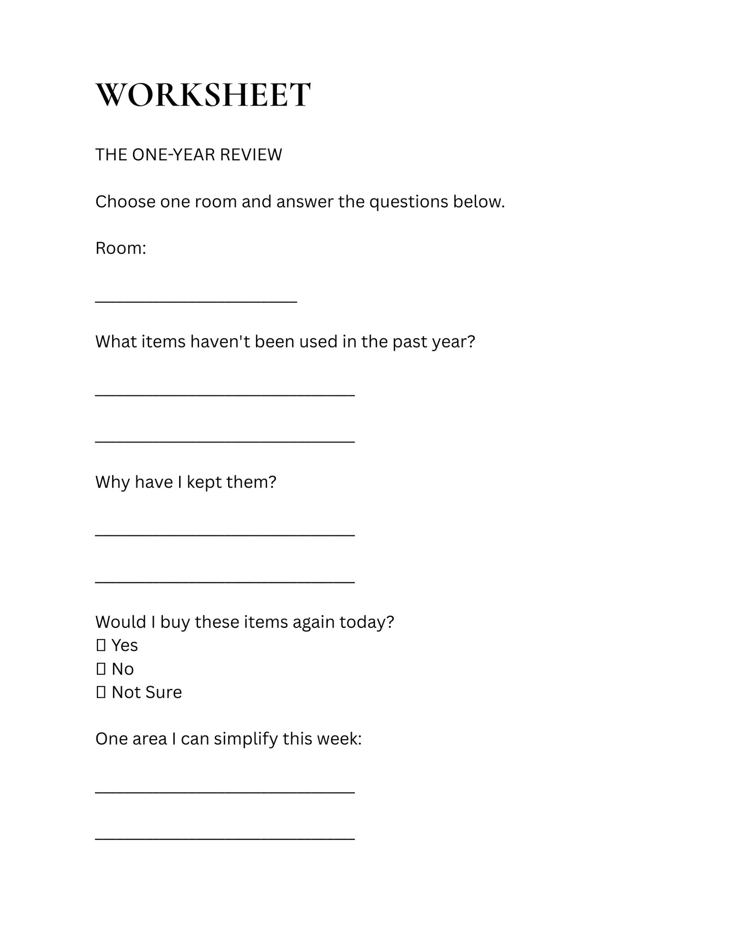 Preview of The Simple Living Handbook PDF pages featuring home organization worksheets, lifestyle planning pages, and resources for creating a simpler, more intentional home.
