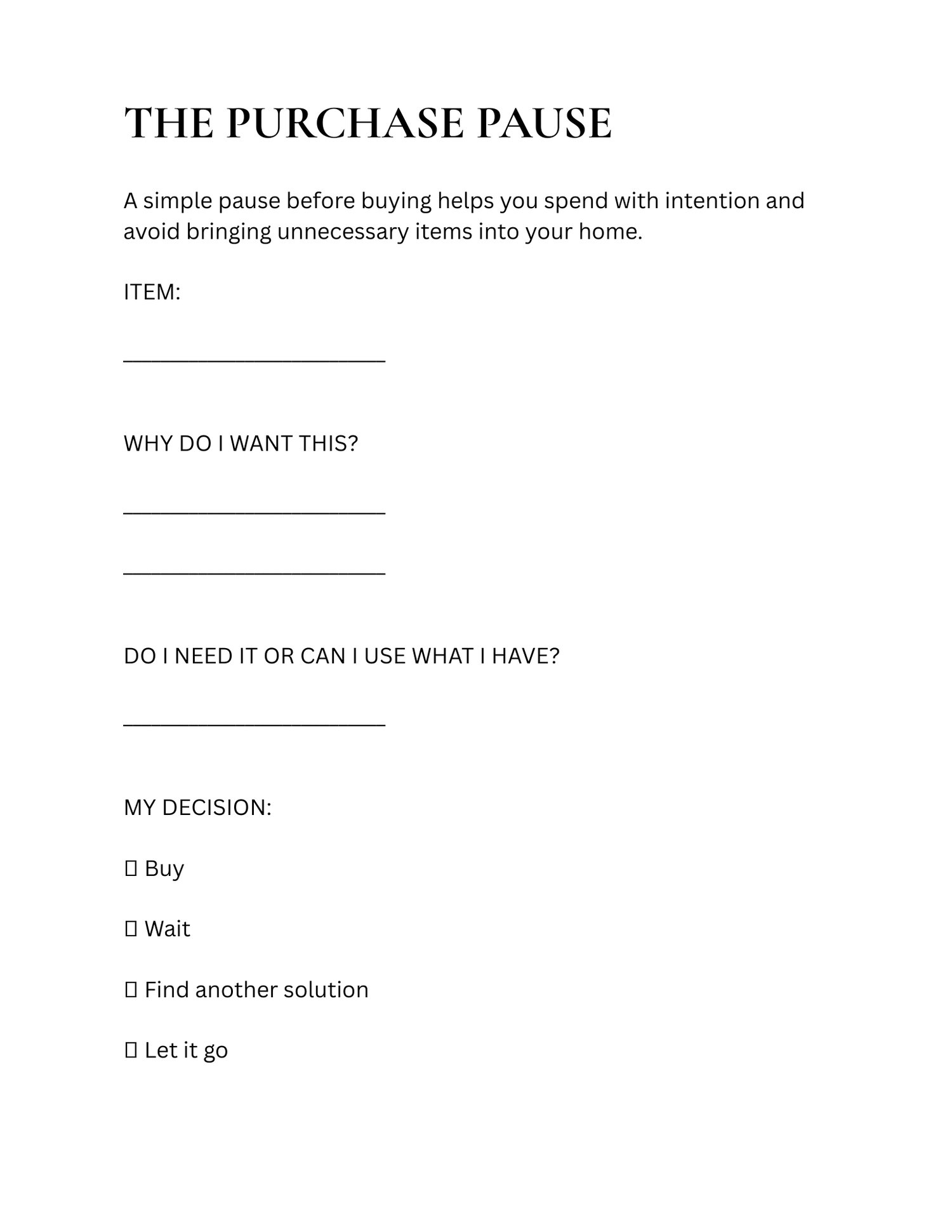 Printable pages from The Simple Living Handbook showing planning tools, reflection worksheets, and practical guides for slow living, homemaking, and self-sufficient living.