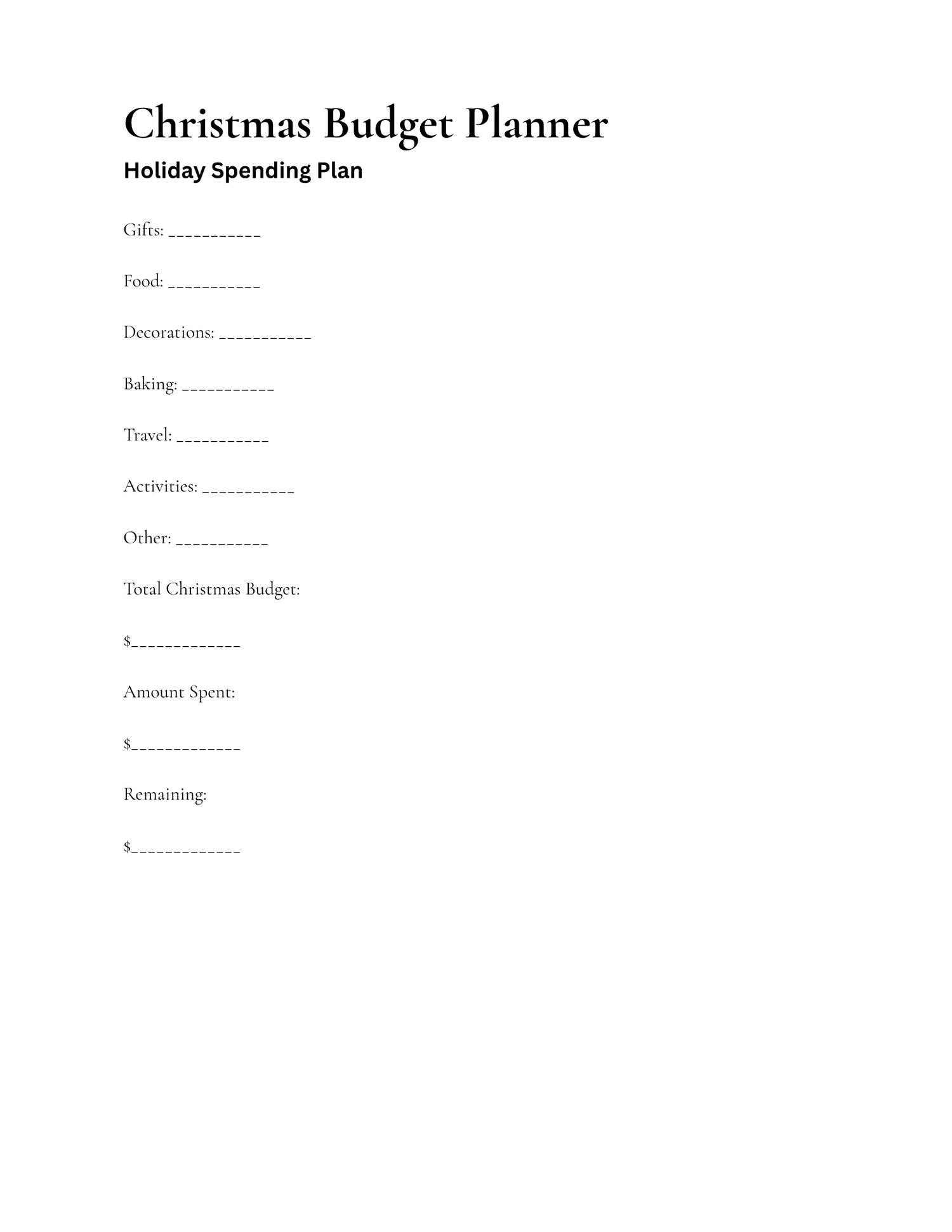 Preview pages from the 46-page Homestead Christmas Planner featuring Christmas budget planners, gift tracking, and holiday worksheets.