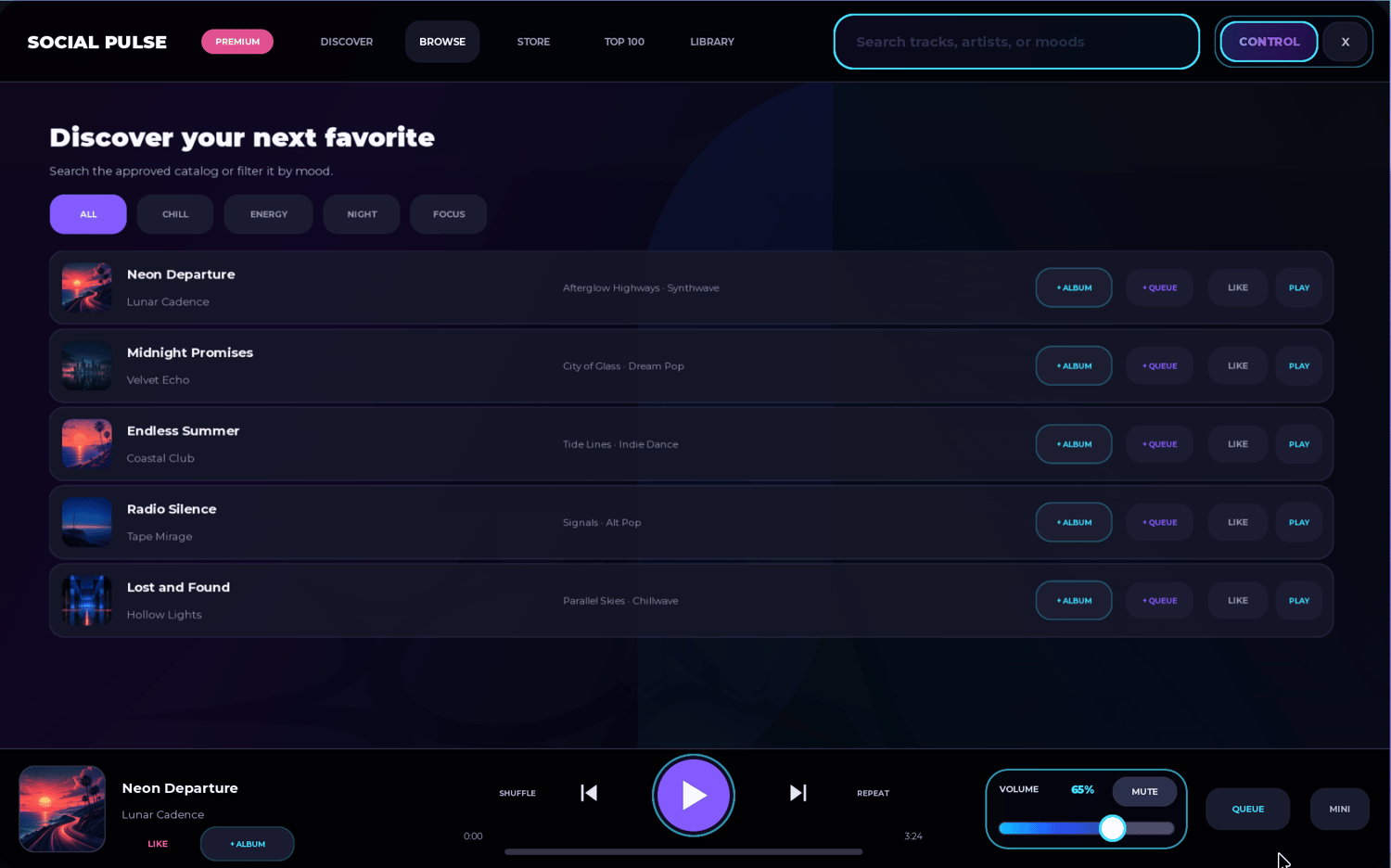 Roblox responsive music player