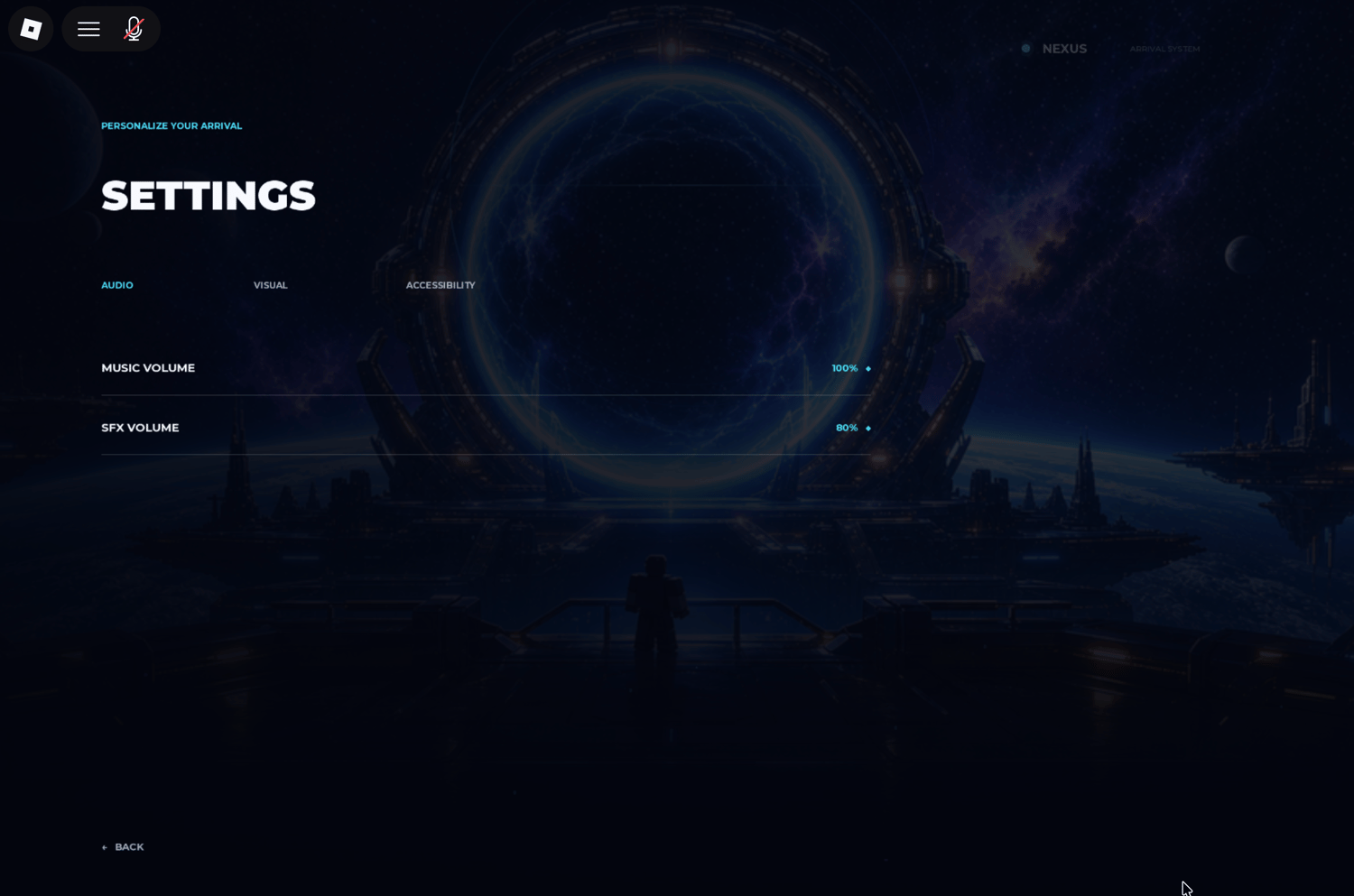 Roblox settings menu