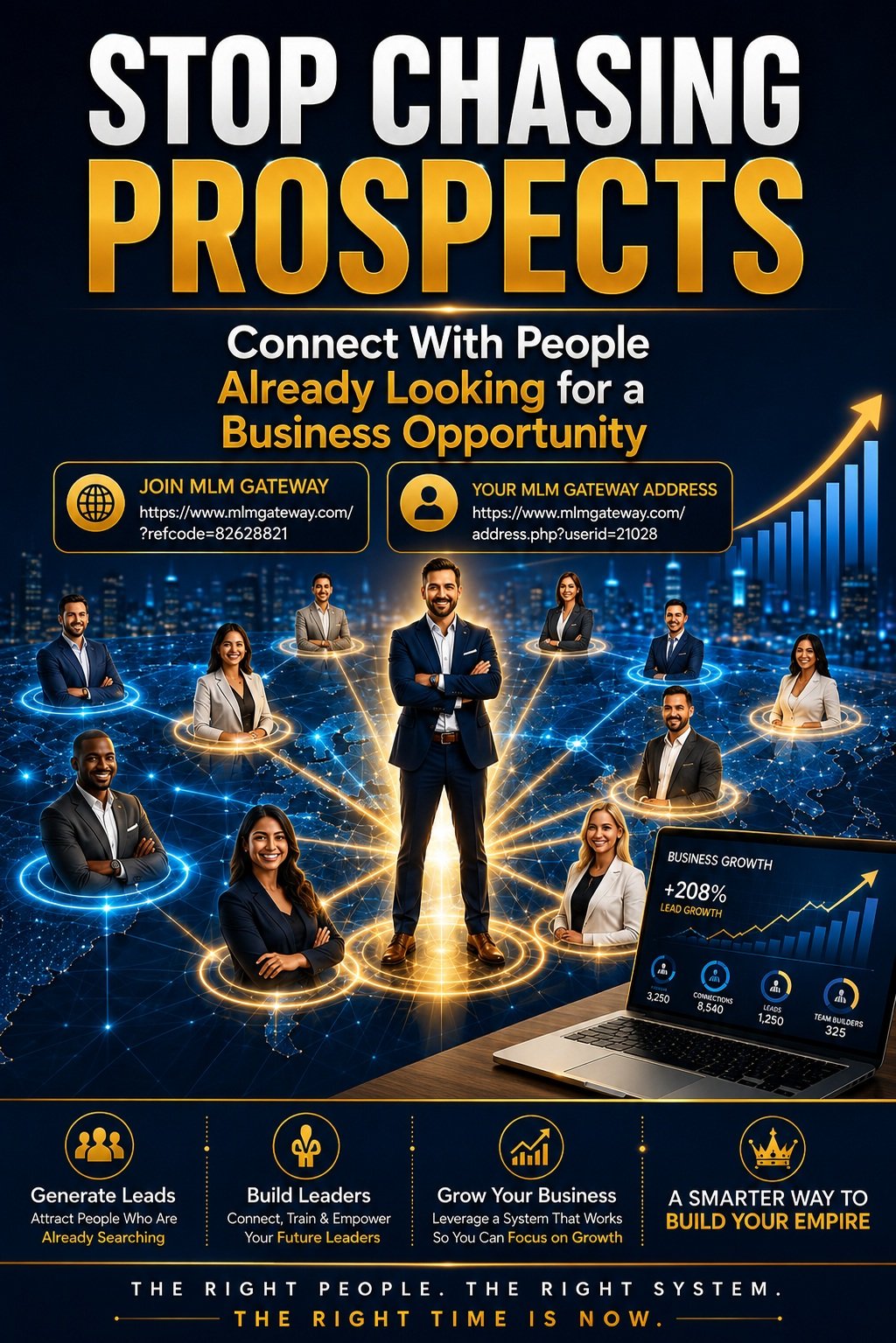 If you're tired of chasing prospects and ready to connect with people who are already interested in business opportunities, entrepreneurship, affiliate marketing, and team building, consider exploring a platform designed specifically for that purpose. Get