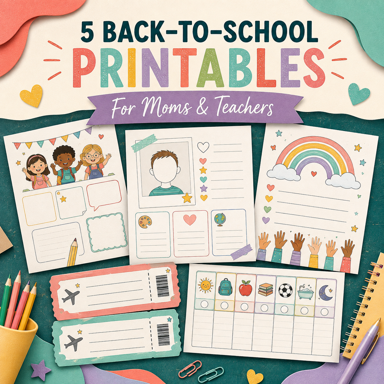 5 Back-to-School Printables That Make the New School Year Easier and More Fun