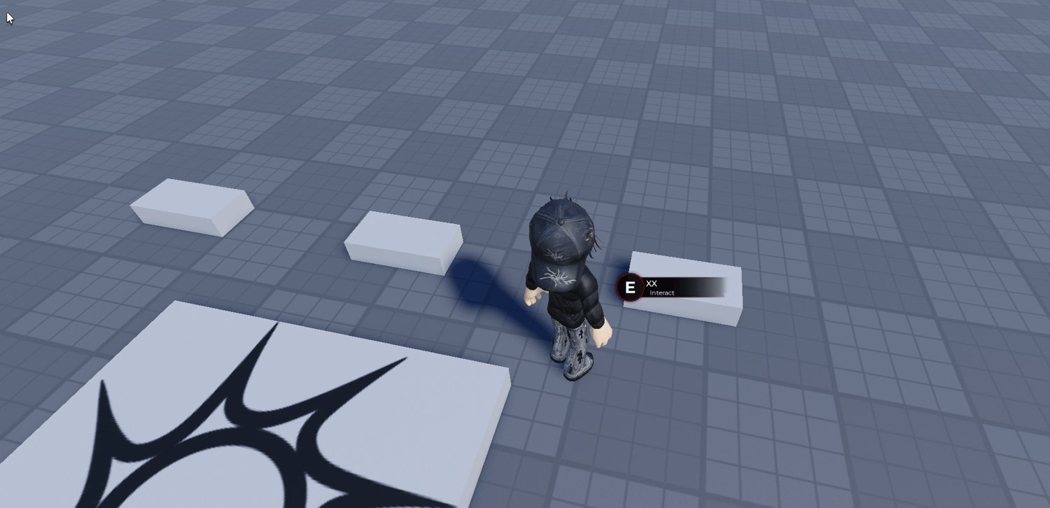 Roblox proximity interaction interface