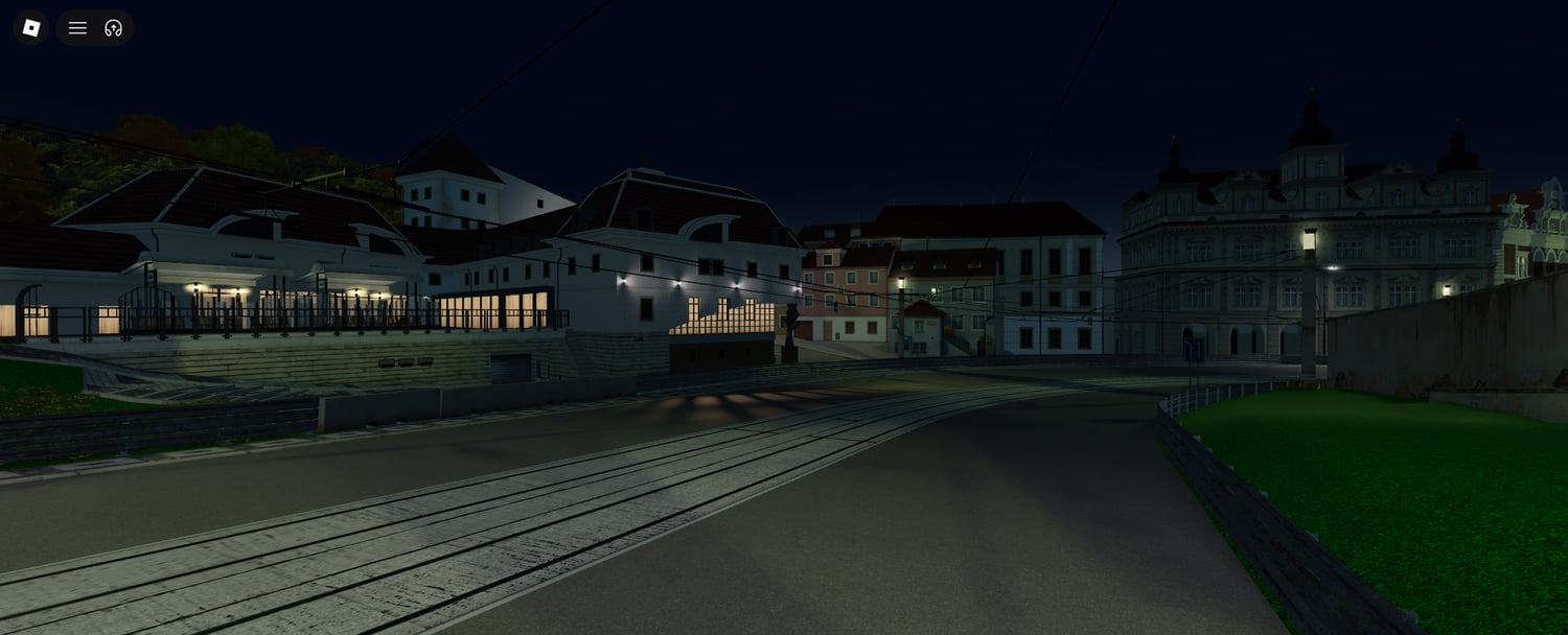 Roblox Prague-inspired driving environment