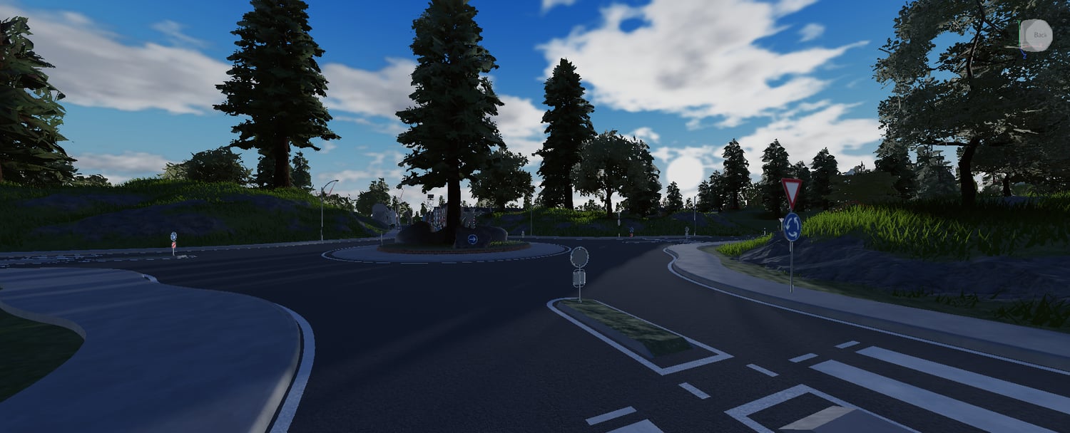Roblox city map with gas station