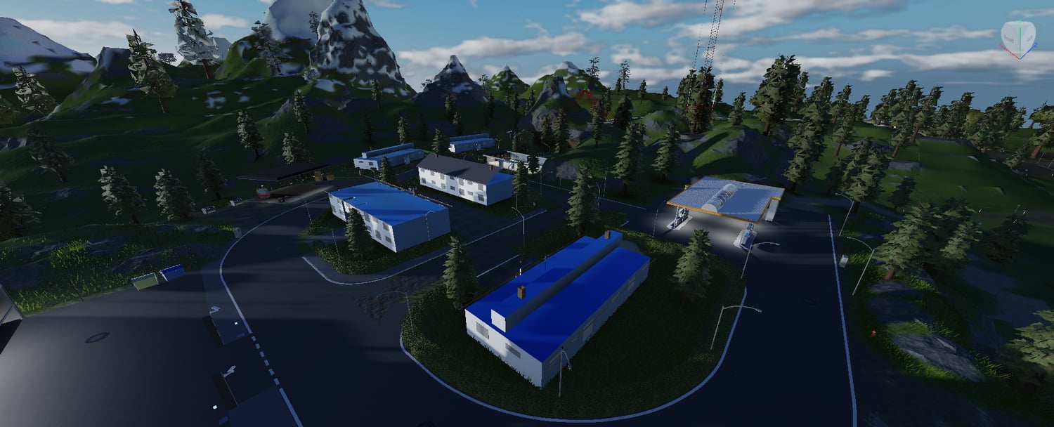 Roblox city roads with traffic lights