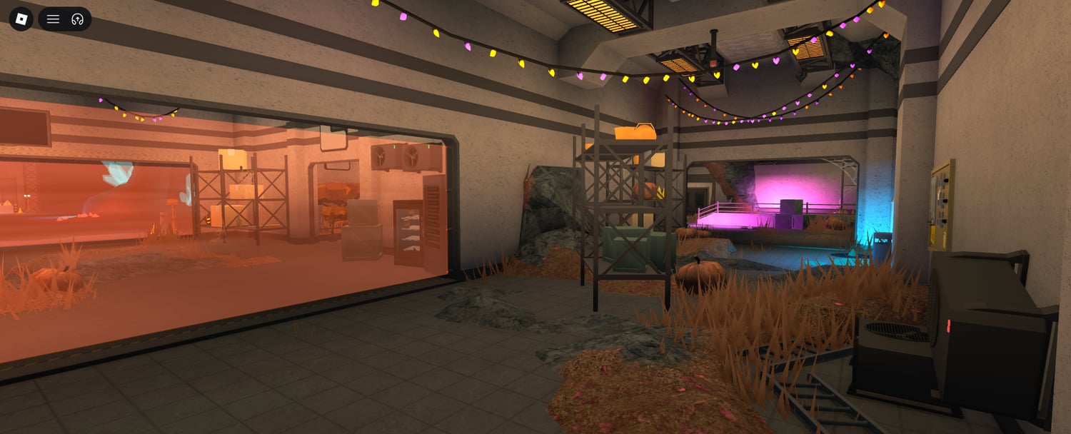 Halloween underground Roblox environment