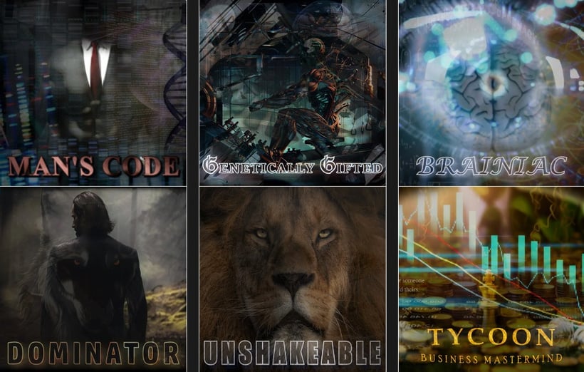 Man's Code, Genetically Gifted, Brainiac, Dominator, Unshakeable, Tycoon, Untouchable, Omnibolan
