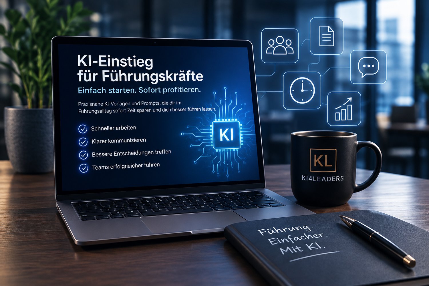 KI-Einstieg für Führungskräfte mit Prompts und digitalen Werkzeugen