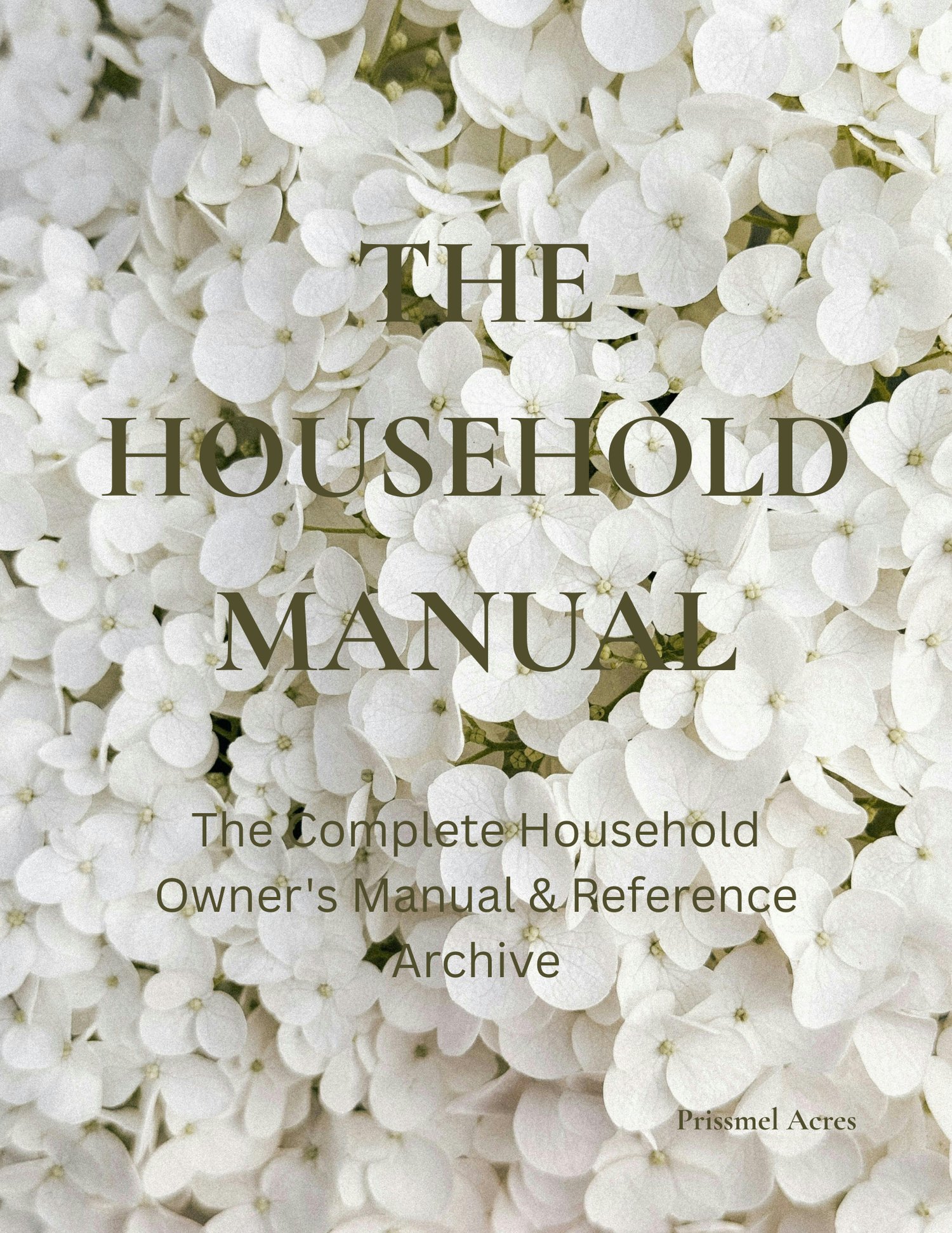 The Household Manual printable home owner’s manual binder with household records, appliance information, maintenance records, warranties, measurements, vehicles, valuables, repairs, and home management forms.