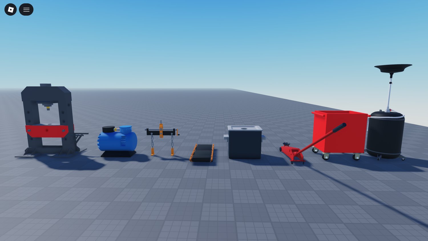 Roblox mechanic workshop props