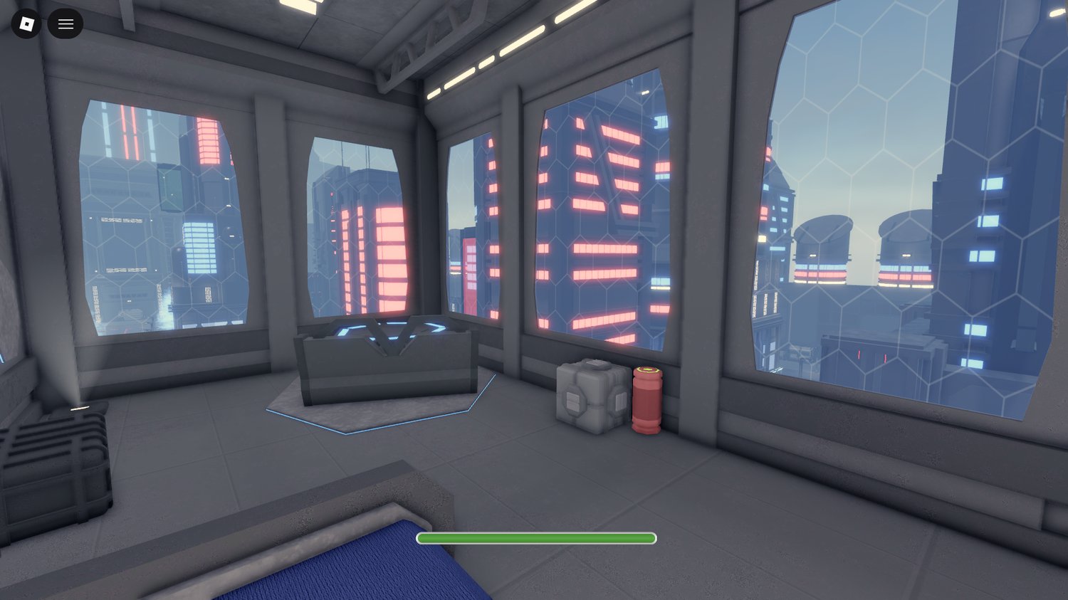 Roblox futuristic city square