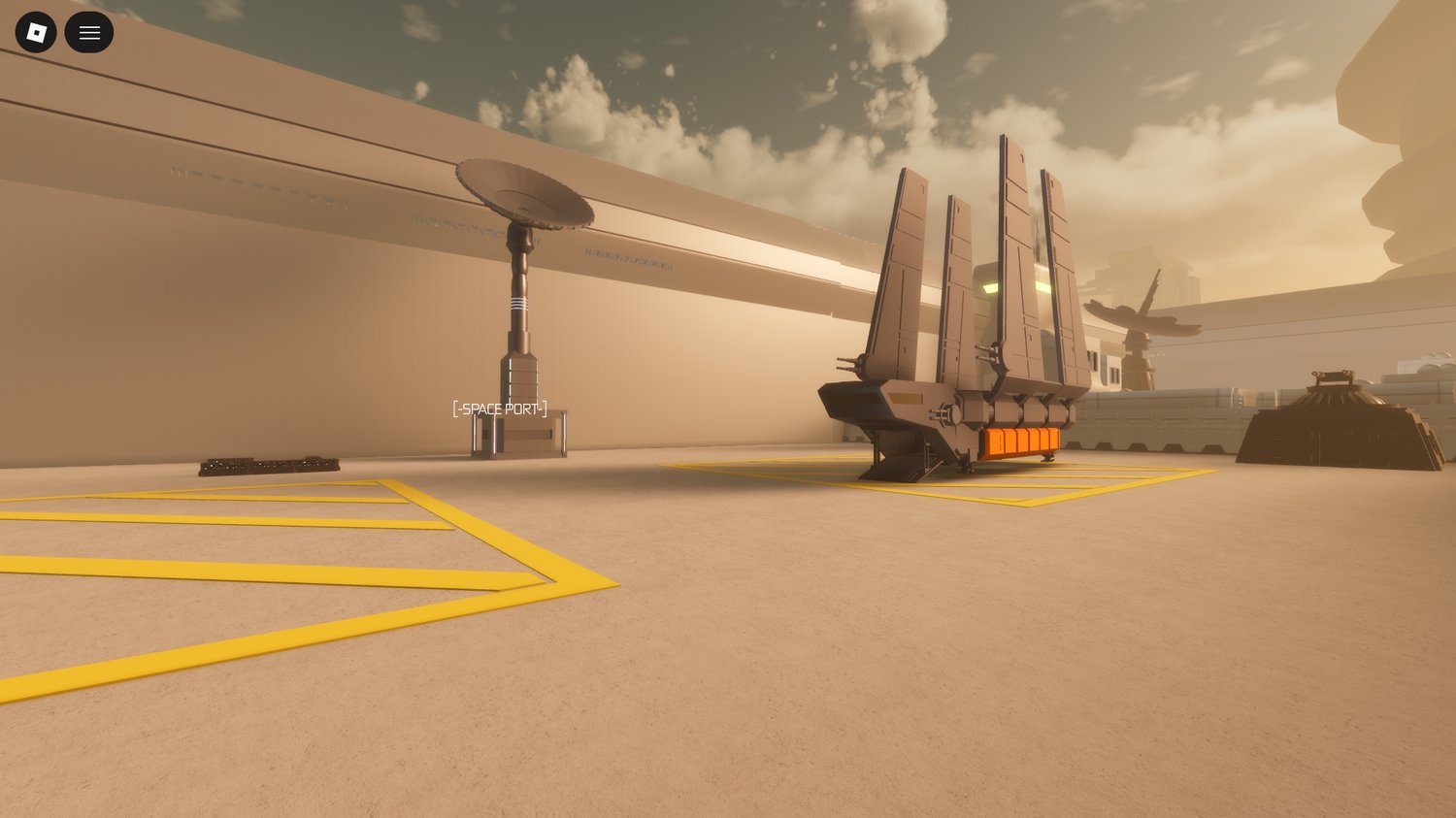 Roblox desert spaceport and airstrip