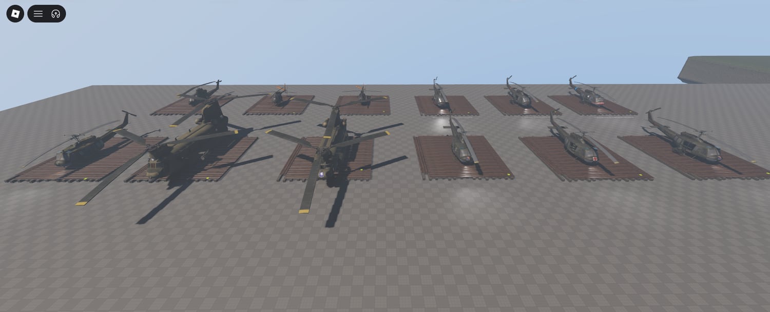 Roblox 12 army helicopters pack