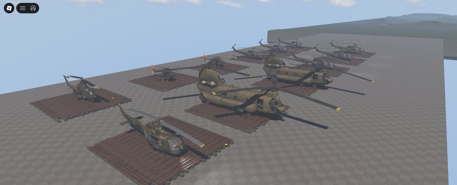 Roblox fully scripted army helicopters