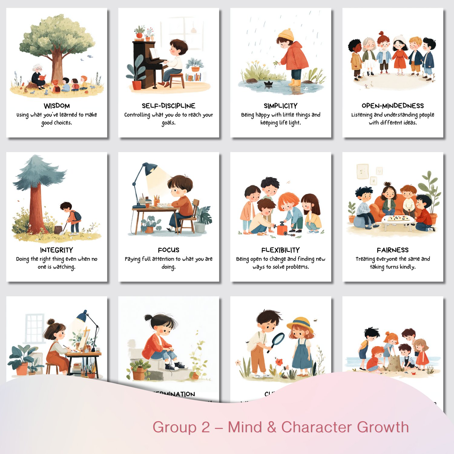 Social emotional learning SEL activity cards for children