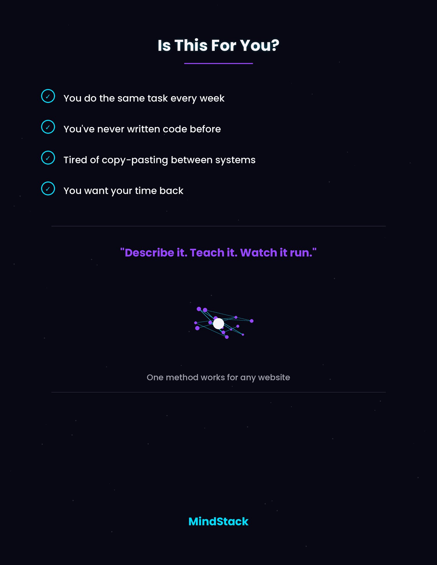 Browser automation guide preview showing webpage element inspection, AI task prompt, code review panel, and workflow approval steps