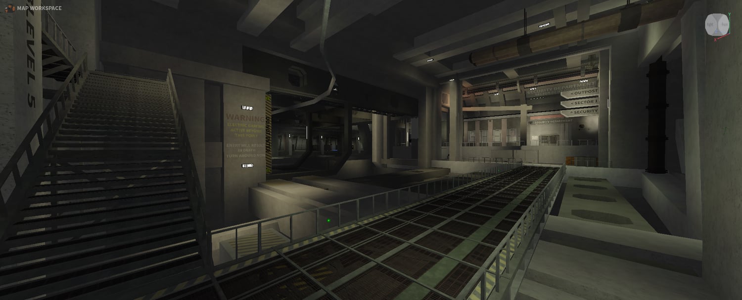 Roblox security department map