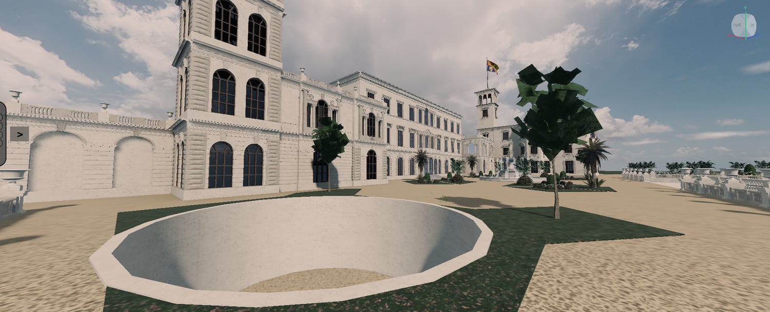 Roblox classical luxury mansion exterior