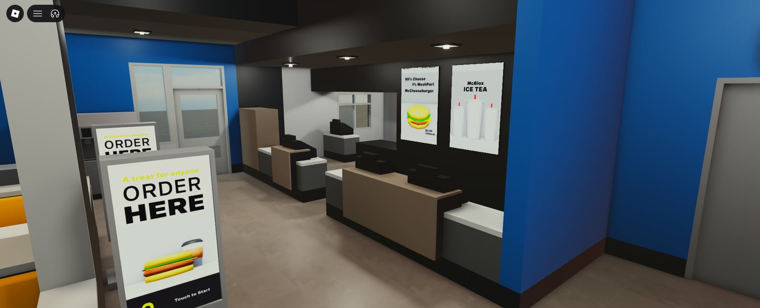 Roblox restaurant interior asset