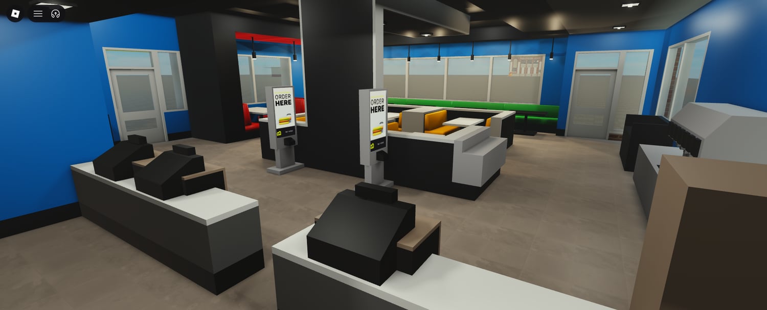 Roblox fast food roleplay building