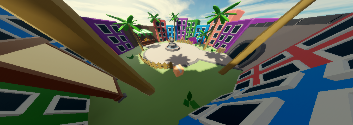 Low poly Roblox lobby map