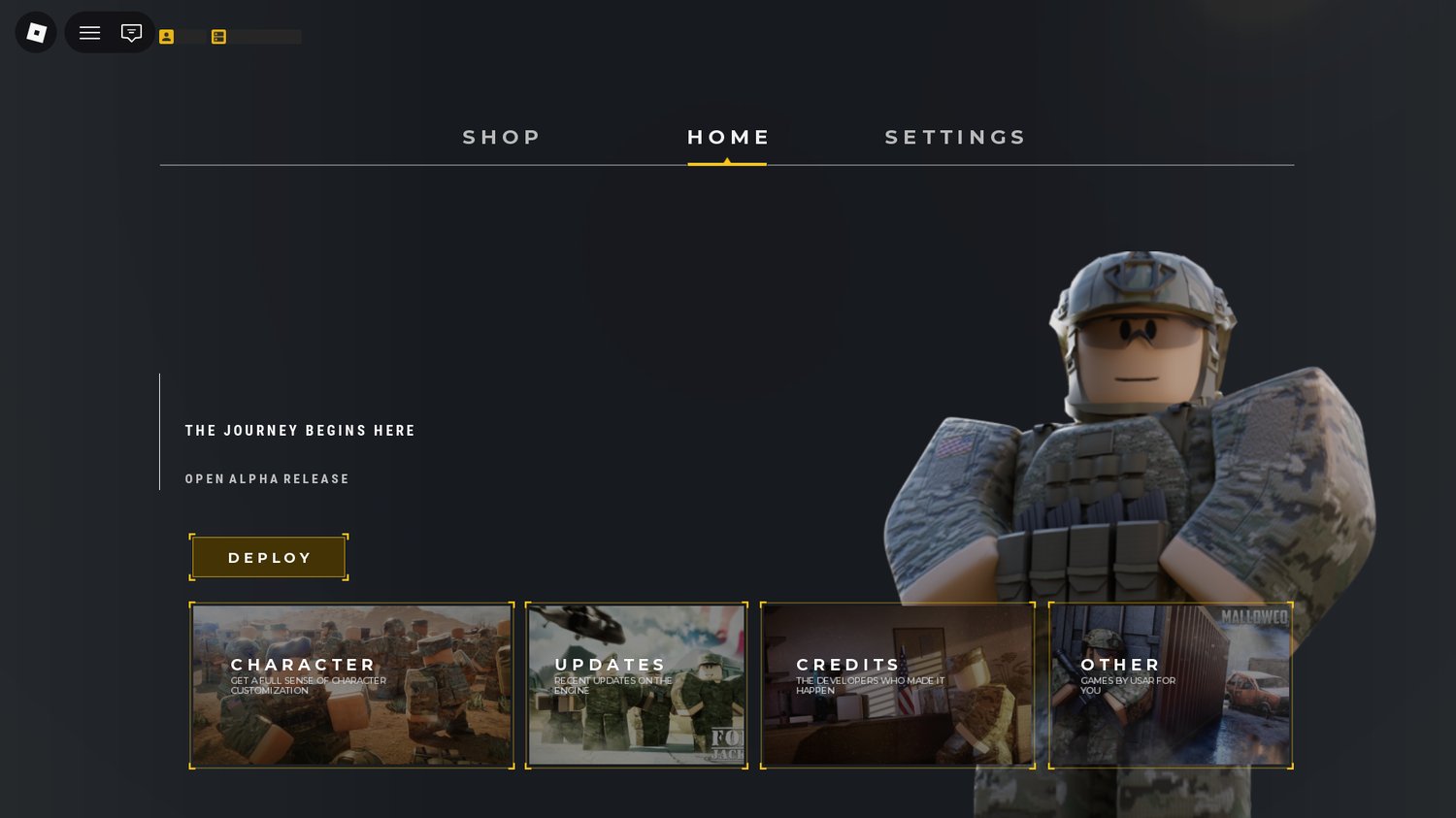 Roblox combat game UI