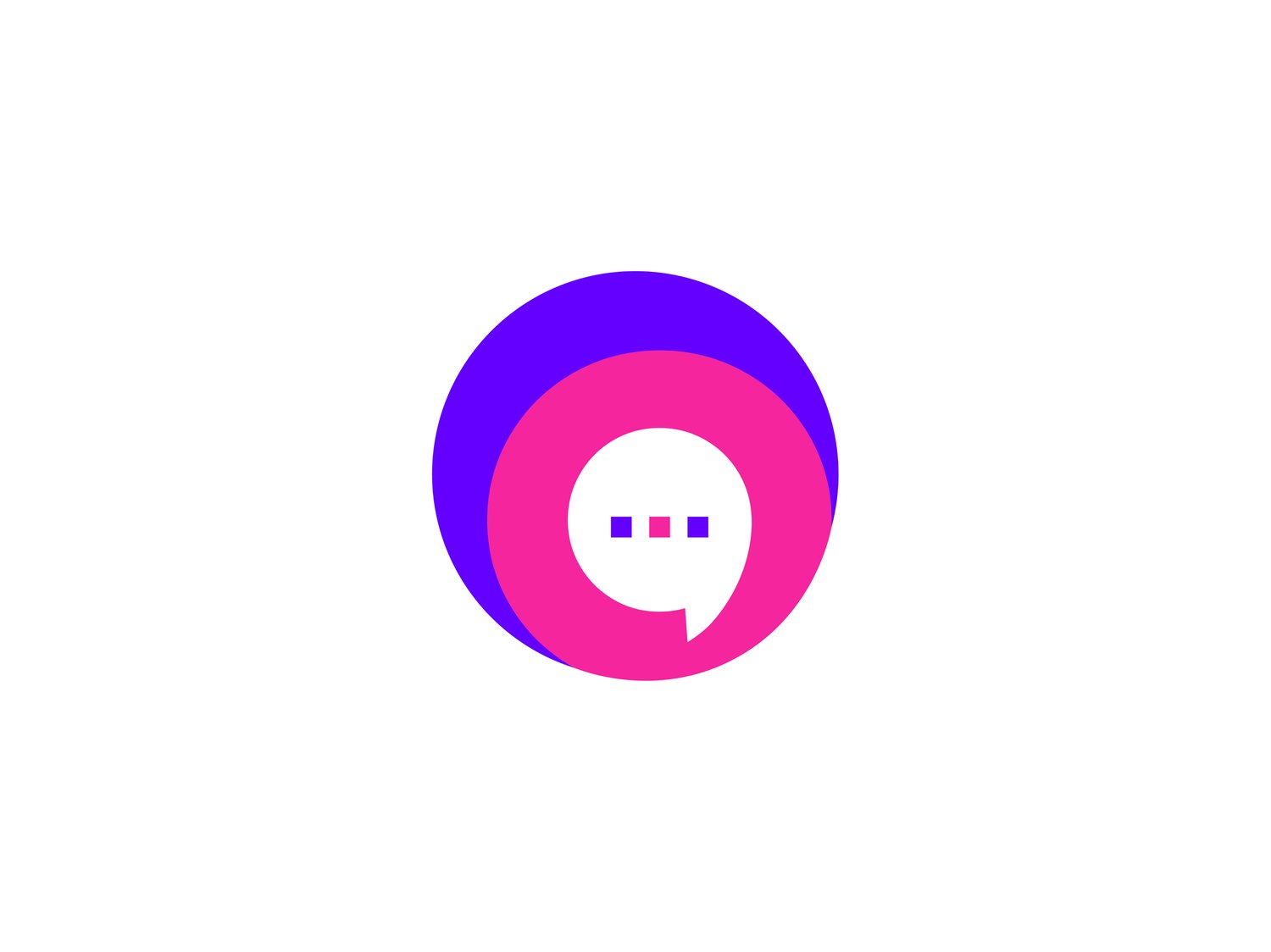 Circular Chat Logo Design created for messaging apps, communication platforms, customer support services, technology startups, and digital brands. This clean and modern chat symbol combines a circular form with a recognizable conversation concept, creatin